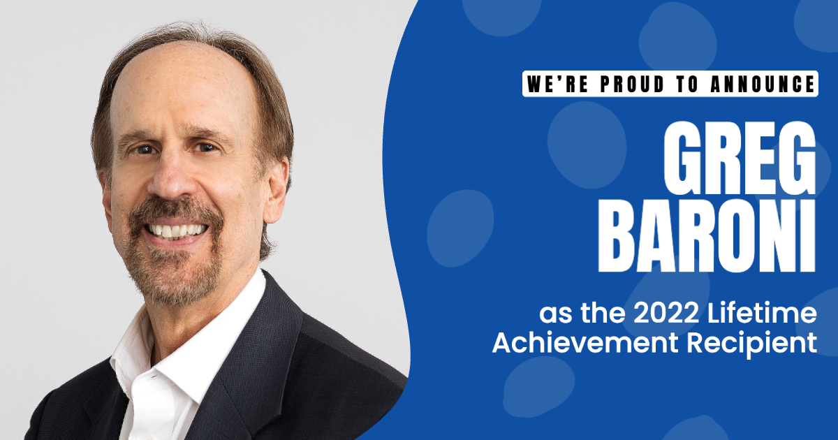 Greg Baroni will receive the Lifetime Achievement Award during the 2022 Pinnacle Awards.